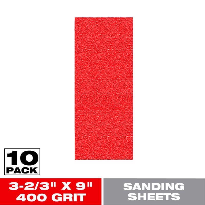 Diablo DCS323400S10G 9 in. L X 3-2/3 in. W 400 Grit Aluminum Oxide Sanding Sheet 10 pk