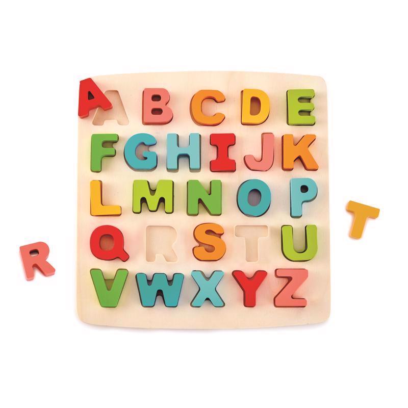 Hape E1551 Chunky Alphabet Puzzle Assorted 27 pc