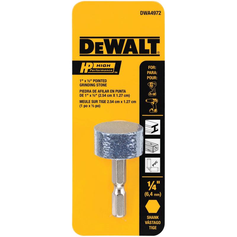 Dewalt DWA4972 HP 1/2 in. D Aluminum Oxide Cylindrical Grinding Point Cylinder 1 pk