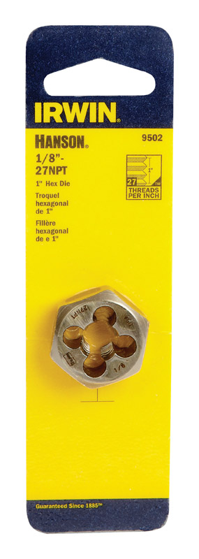Irwin 9502ZR Hanson SAE 1/8 in. Hexagon Die