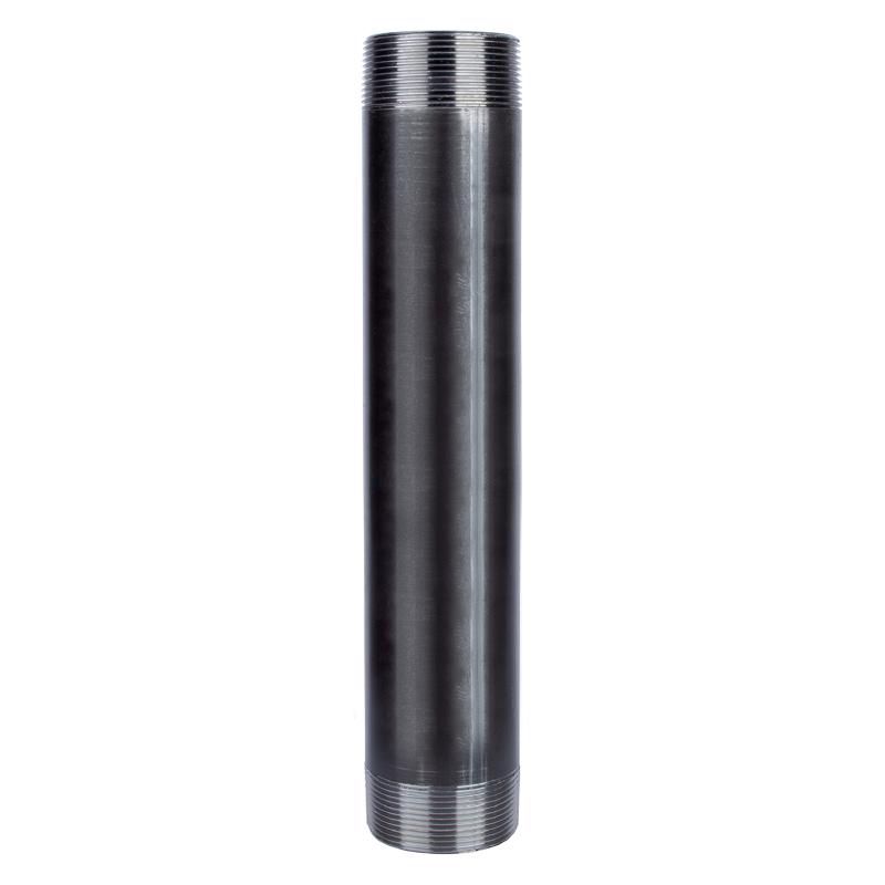 STZ Industries 350U4X12 4 in. MIP each X 4 in. D Black Steel 12 in. L Nipple