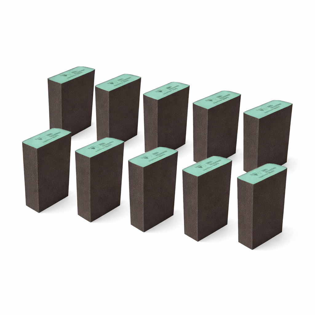 SIASPONGE BLOCK SOFT SUPER FINE GREEN PACK OF 10PC