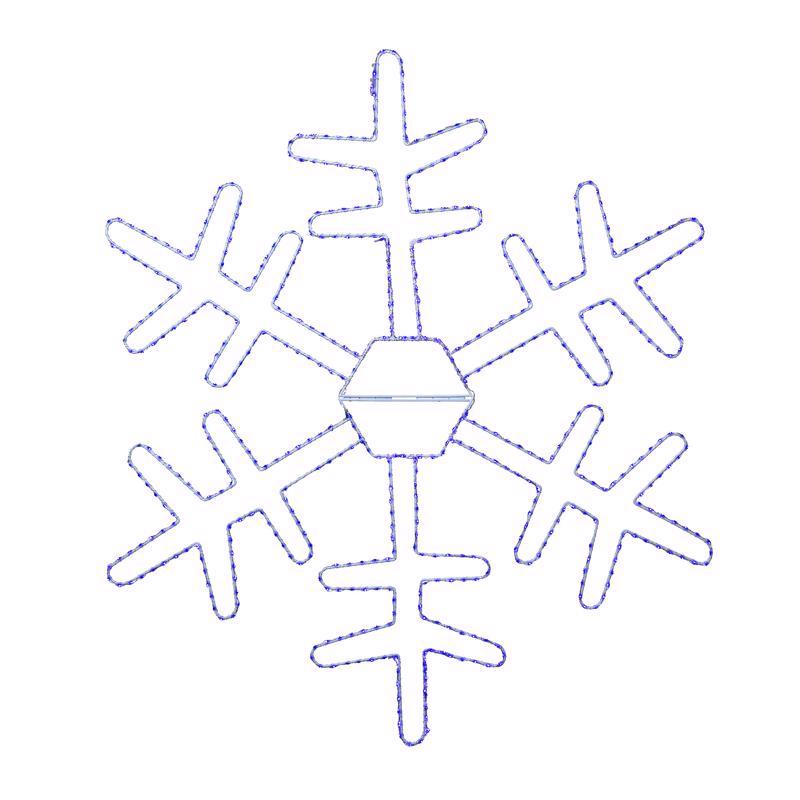 Celebrations 36SFKDBLA LED Blue Snowflake 36 in. Hanging Decor