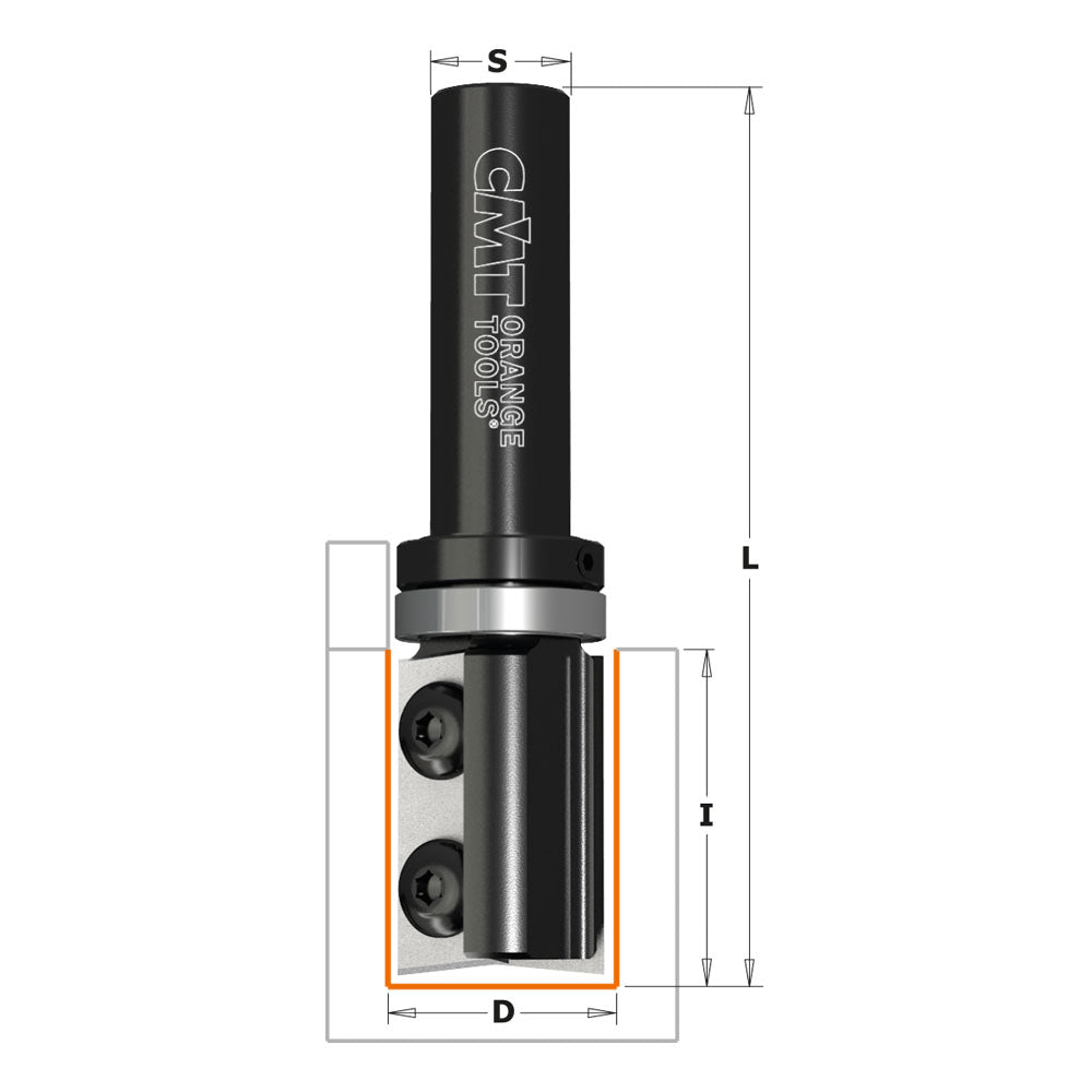 CMT 656.693.11 PATTERN ROUTER BITS WITH KNIVES FOR LAMINATES D=3/4”x1-29/32” S=1/2”