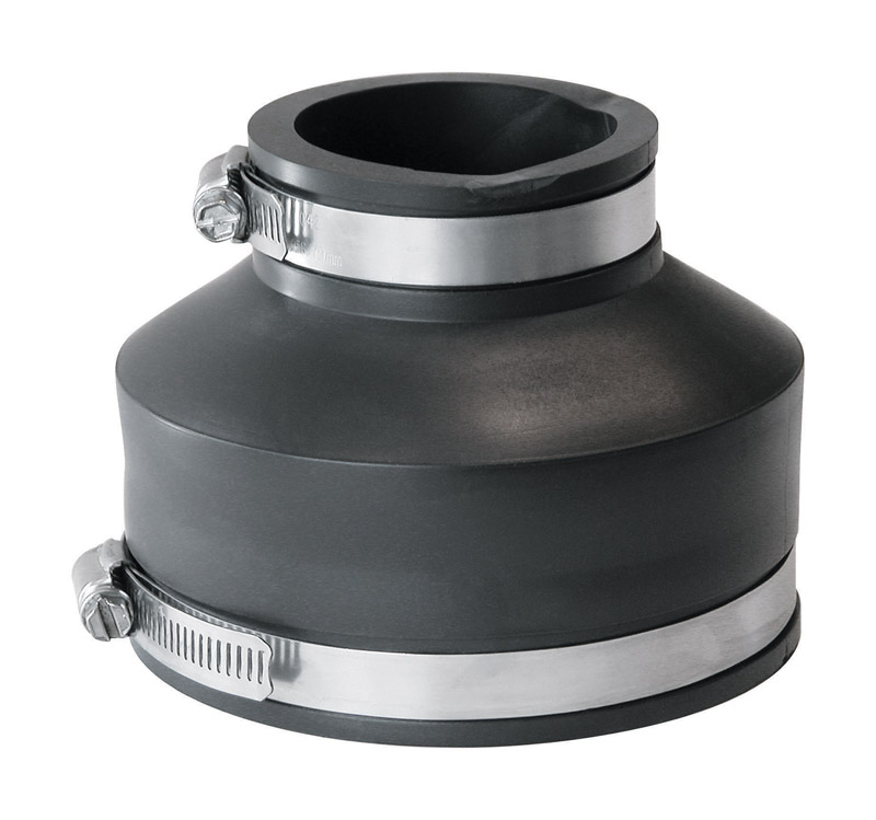Fernco P1056-42 Schedule 40 4 in. Hub X 2 in. D Hub PVC 5 in. Flexible Coupling 1 pk
