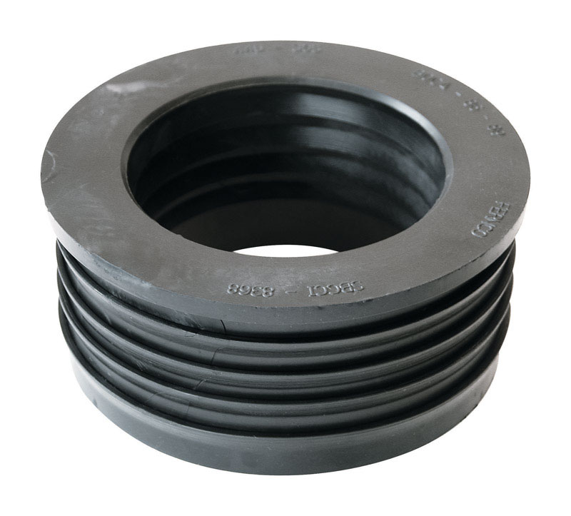 Fernco P44U-305 Schedule 40 4 in. Compression X 3 in. D Compression PVC 5 in. Donut Fitting 1 pk