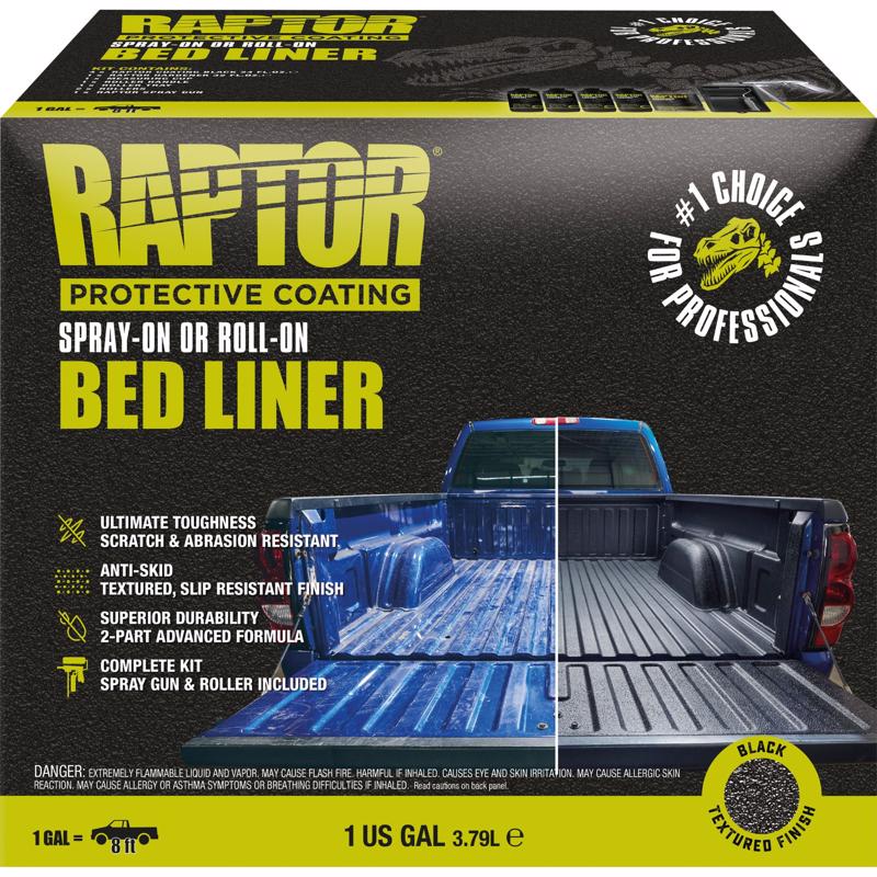 Raptor UP5155 2K Black Truck Bed Coating Kit 1 gal