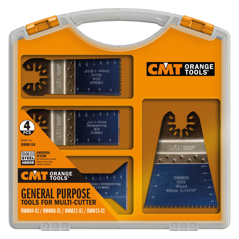 CMT OMM-X4 GENERAL PURPOSE SET FOR MULTI-CUTTERS (4-PCS.)