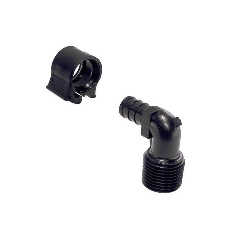Flair-It 30803 PEXLock 1/2 in. MPT X 1/2 in. D MPT PEX Elbow with Clamp