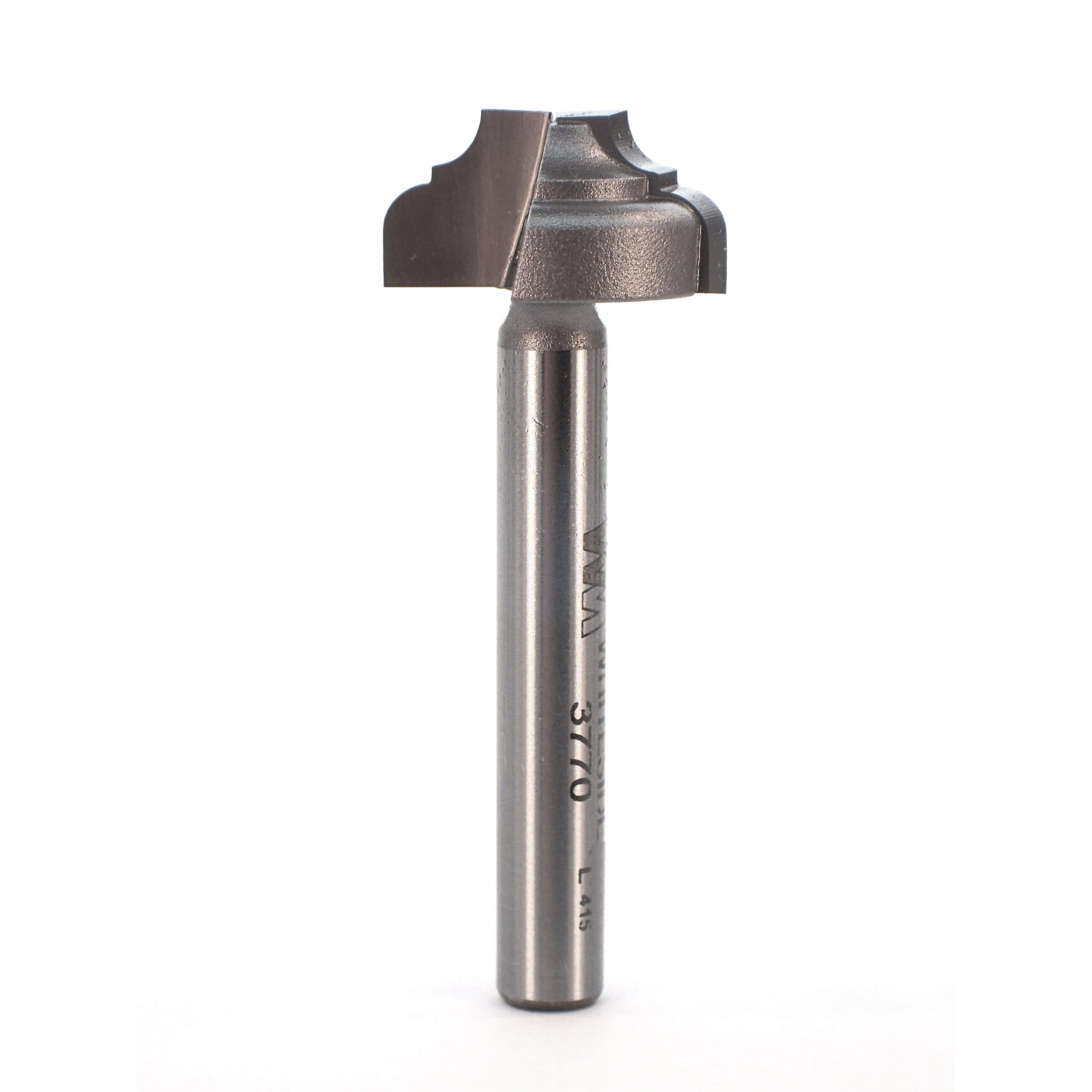 3770 Classical Flat Bottom Router Bit 1/4" SH 7/64" R 3/4" D X 3/8" CL X 2" OL
