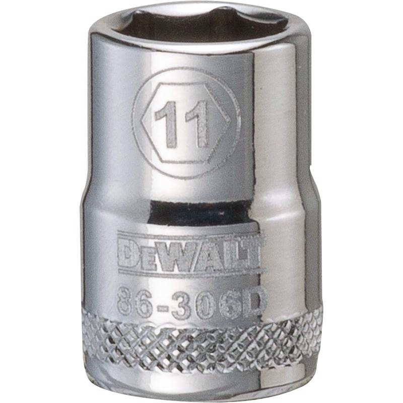 Dewalt DWMT86306OSP 11 mm X 3/8 in. drive Metric 6 Point Socket 1 pc
