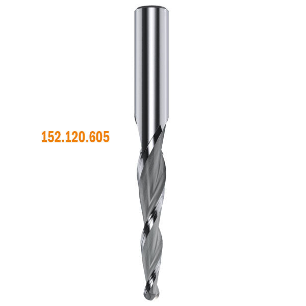 CMT 152.064.082 SOLID CARBIBE CONICAL SPIRAL BIT D=1/32”x1”x3” S=1/4” RH