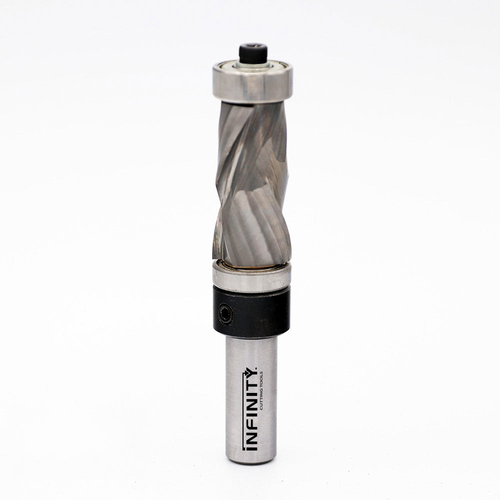 Infinity Tools 1/2" Shank Solid Carbide Compression Double Bearing Pattern Router Bits
