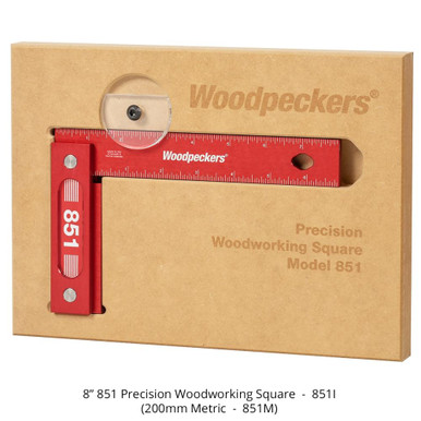 Woodpeckers 851M 851 Square, 200mm with Rack-It
