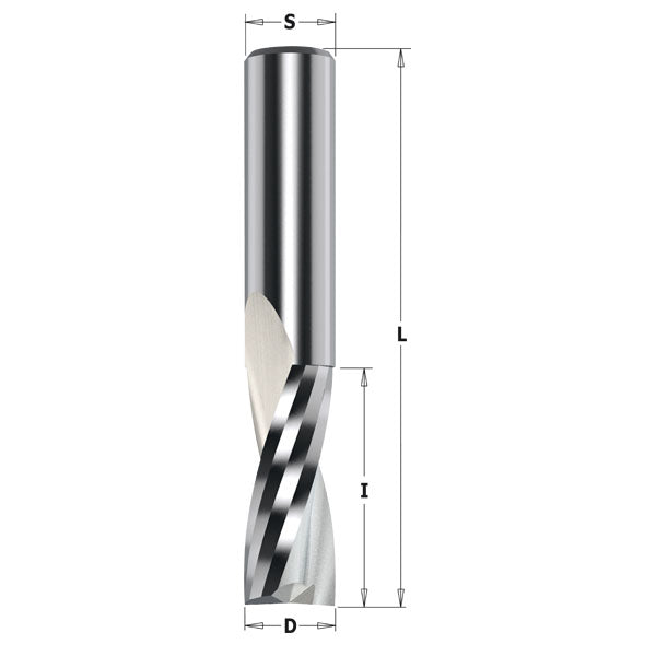 CMT 191.503.11 SOLID CARBIDE UPCUT SPIRAL BIT 3/8”x1-1/4”x3-1/4” S=1/2” RH