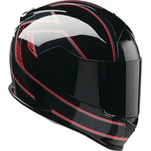 Warrant Amplify Helmet FF Large Motorcycle Black red Sun Visor Temp Reg Z1R Full