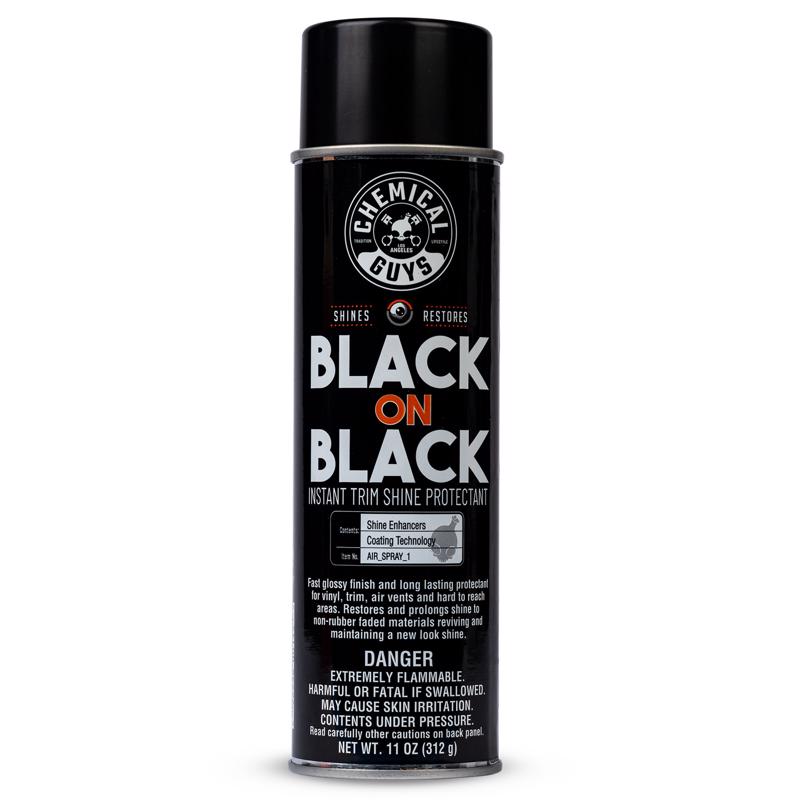 Black On Black Instant Shine Dressing AIR_SPRAY_1 Chemical Guys Black On Black Plastic Protectant Spray 11 fl. oz.