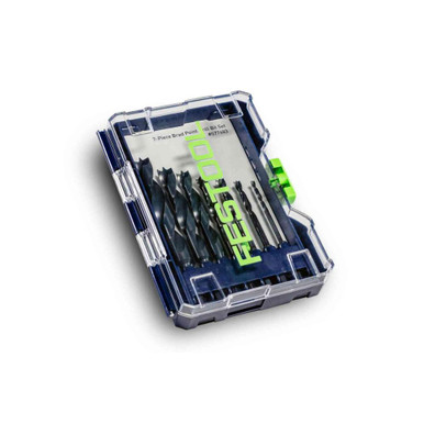 Festool 577483 Brad Point Drill Bit Set BKS D 1/8 Inch-1/2 Inch CE/W/7