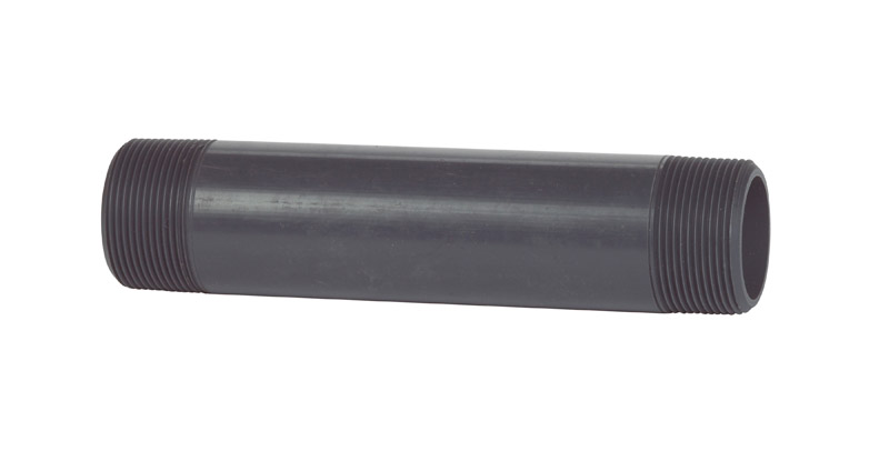 B&K 407-080 ProLine Schedule 80 1-1/2 in. MIP X 1-1/2 in. D MIP PVC 8 in. Nipple 1 pk