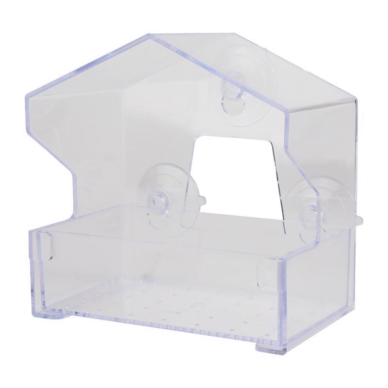 Perky-Pet 345 Wild Bird 0.5 lb Plastic Window Bird Feeder 1 ports