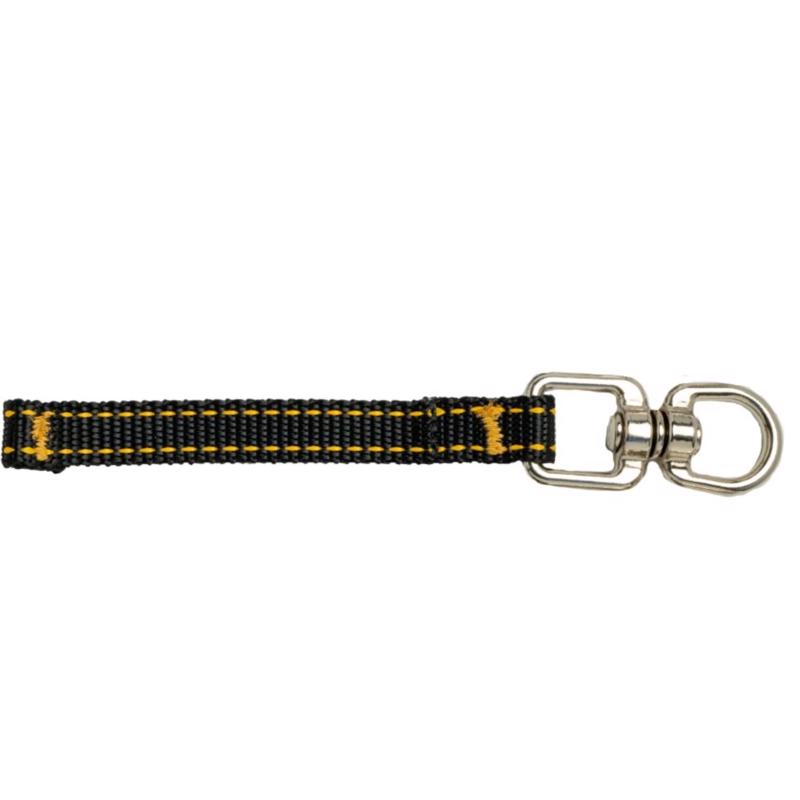 Dewalt DXDP710422 Polyester Webbing Swivel Tool Attachment 4.5 in. L Black/Yellow