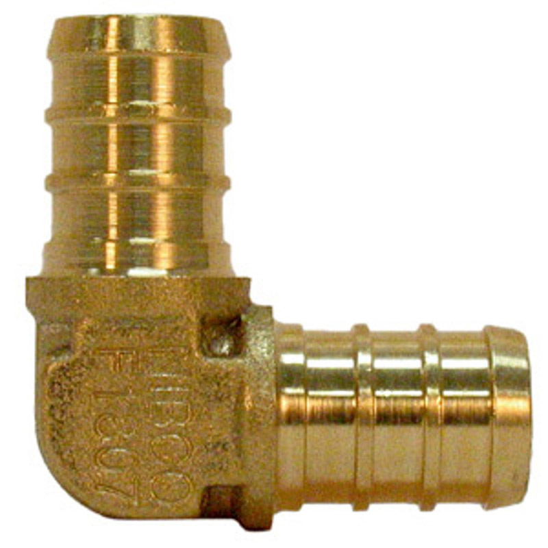 B & K UC248LFA SharkBite Push to Connect 1/2 in. Barb X 1/2 in. D Barb Brass Elbow