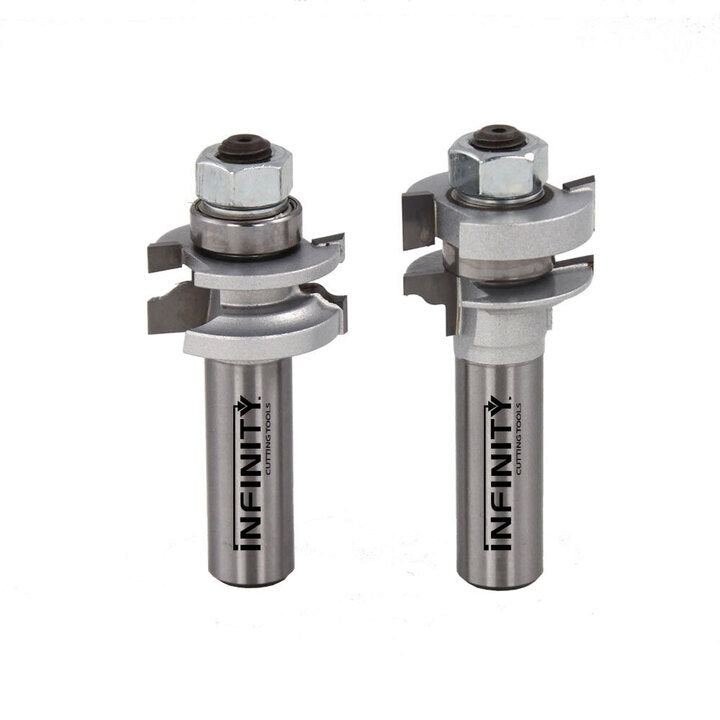 Infinity Tools 1/2" Shank Mini Rail & Stile Matched Router Bit Set