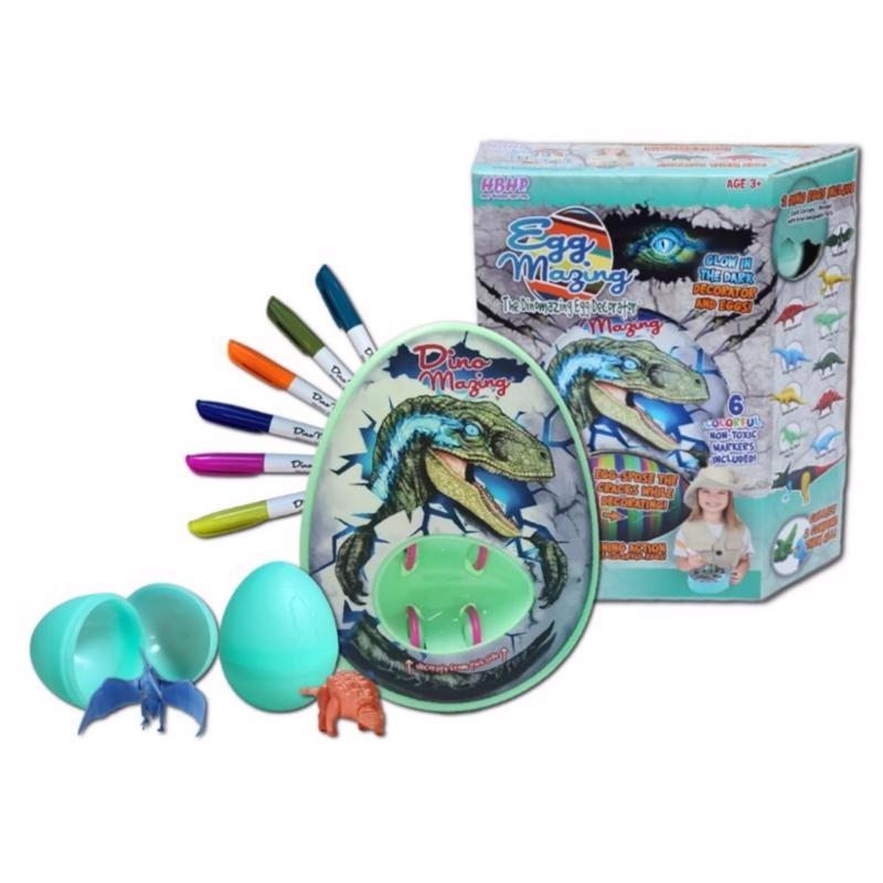 Eggmazing 12272012-G Hey Buddy Hey Pal Eggmazing Dinosaur Egg Decorator Multicolored 9 pc