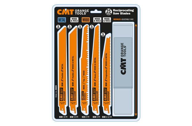 CMT JS025 RECIPROCATING SAW BLADE SET (25-PCS.)