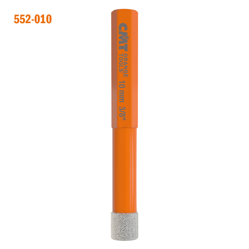 CMT 552-001-05 DIAMOND DRY HOLE SAW SET Ø3/16” - 1/4” - 5/16” - 3/8” - 1/2” (5-PC)