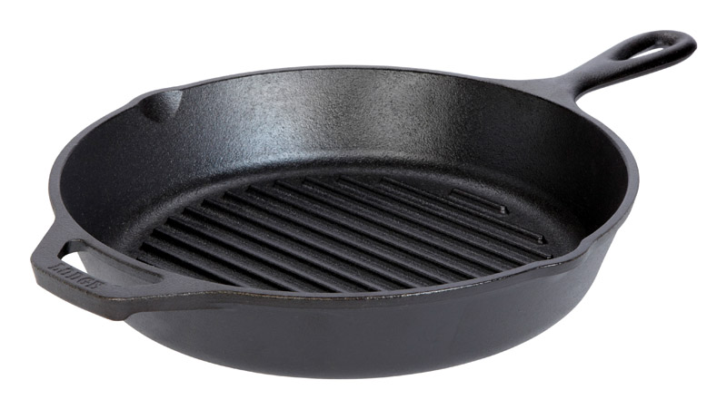 Lodge L8GP3 Cast Iron Grill Pan 10-1/4 in. Black