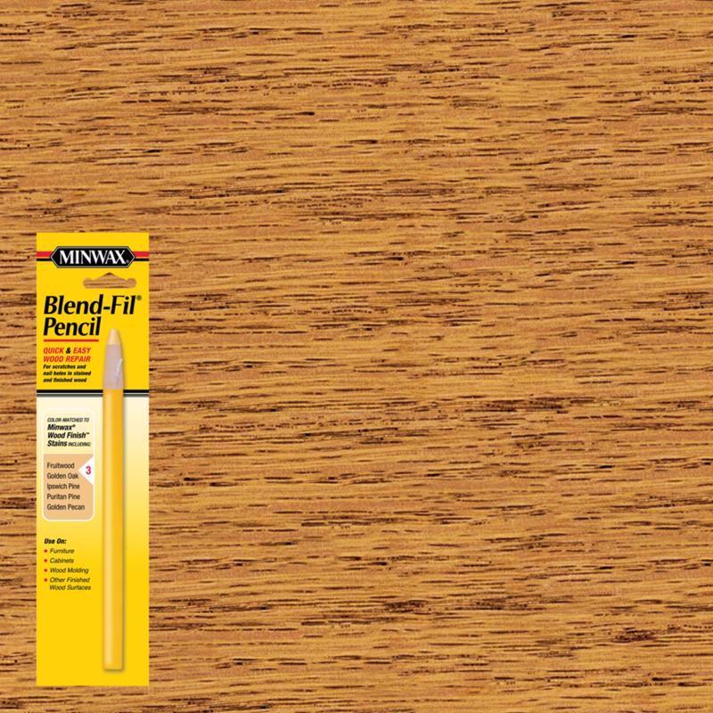 Minwax 110036666 Blend-Fil No.3 Fruitwood, Golden Oak Wood Pencil 0.8 oz