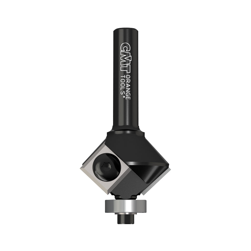 CMT 659.023.11 CHAMFER BITS WITH INSERT KNIVES D=63/64”x7/16” (22°) S=1/4”