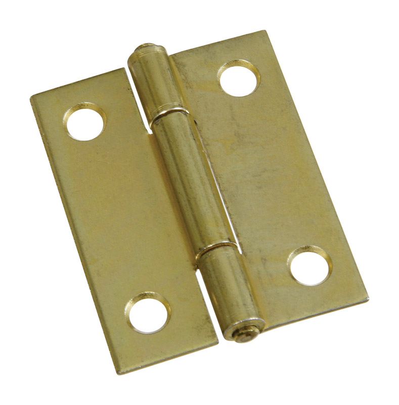 National Hardware N146-175 2 in. L Brass Door Hinge 2 pk