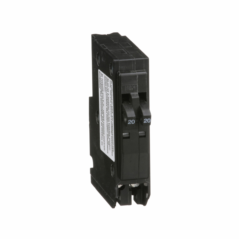 Square D QO2020CP 20/20 amps Tandem Single Pole Circuit Breaker