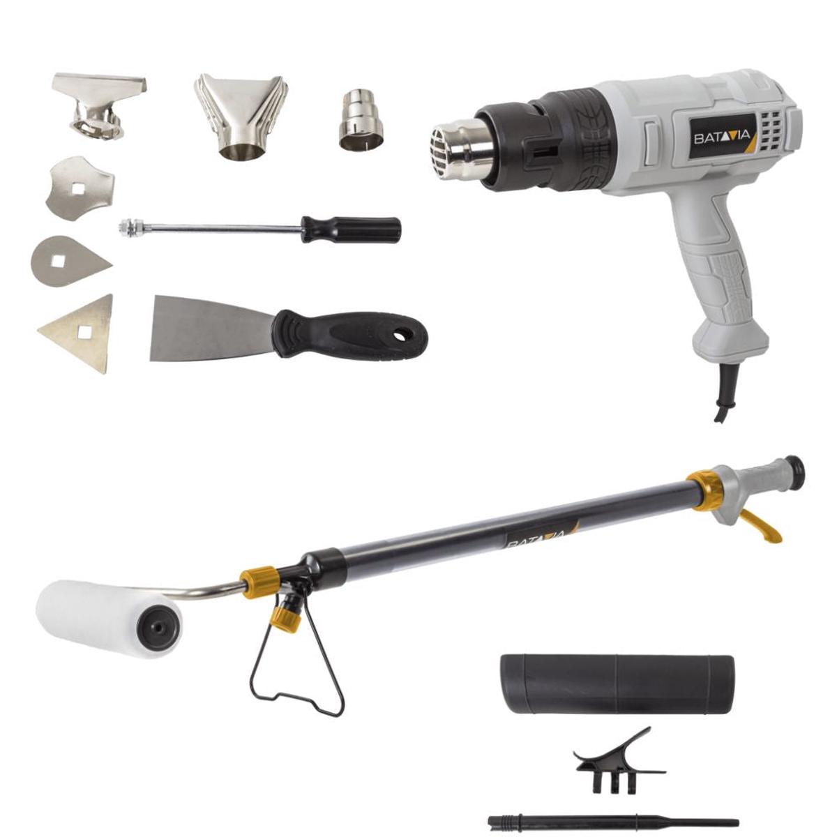 Renovation Set – 1800W Heat Gun and Paintroller – Incl. Accessories