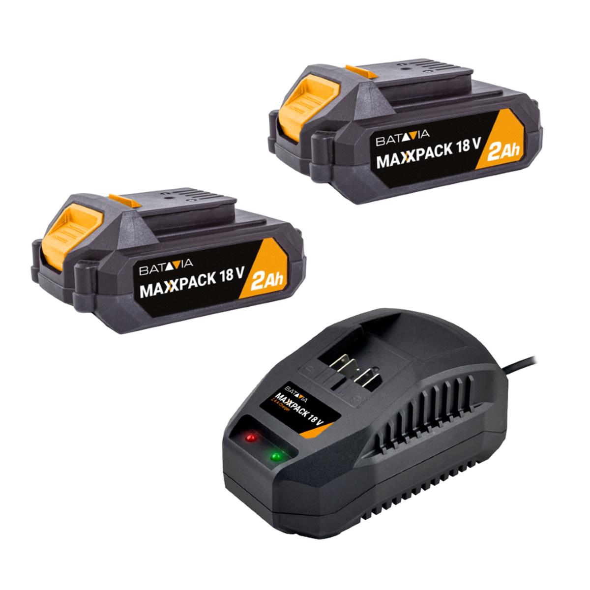 18V Mobility Pack2x 2.0Ah Batteries + 2.4A Charger