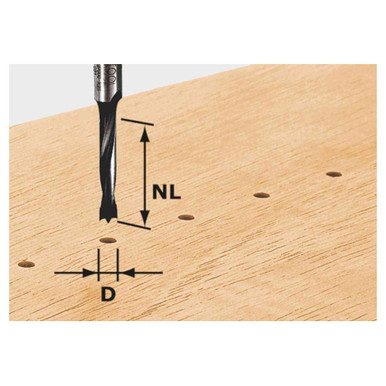 Festool 491065 Dowel Drill Bit HW D3/16