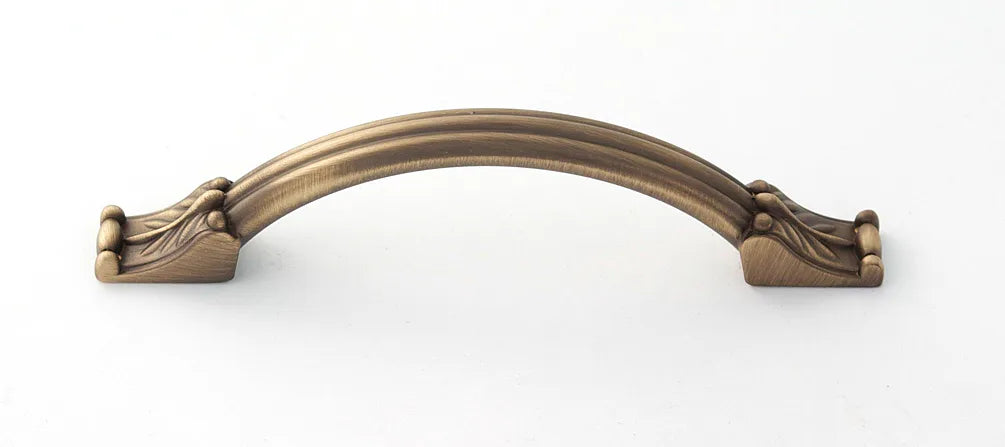 Alno A1476 Fiore 3 1/2'' CC Brass Cabinet Pull