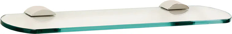 Contemporary 3 Bath 18'' Glass Shelf w/Brackets A7650