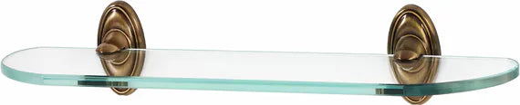 Classic Traditional Bath 24'' Glass Shelf w/Brackets A8050-24