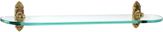 Ribbon & Reed Bath 24'' Glass Shelf w/Brackets A8550-24