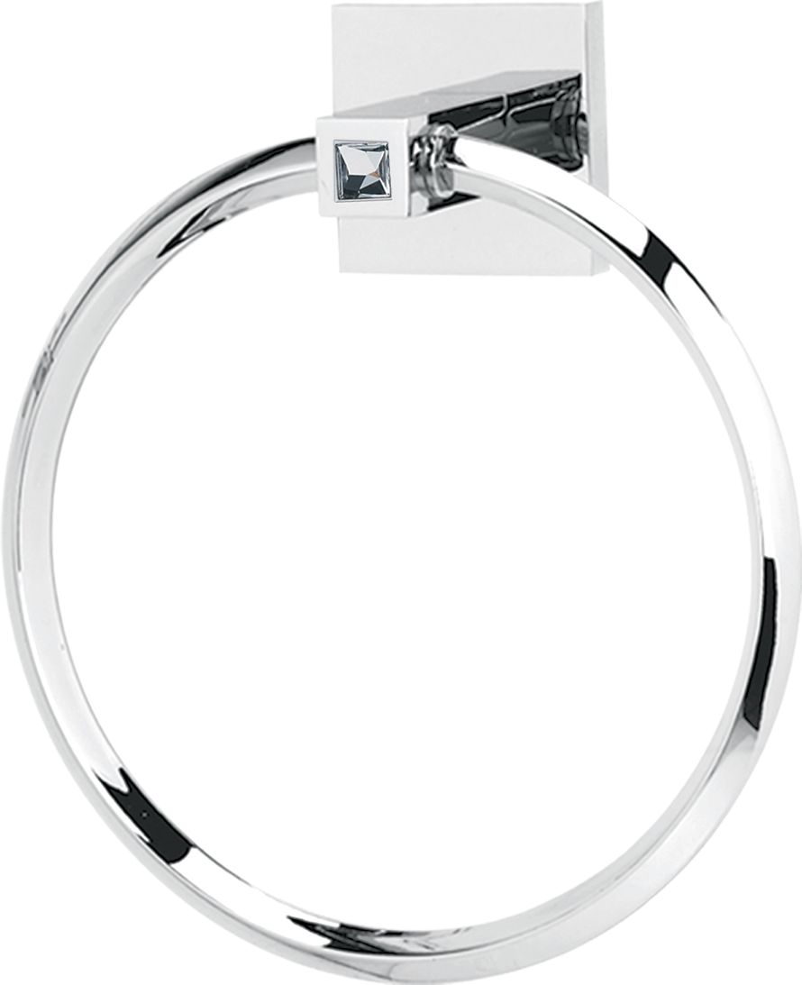 Contemporary II Crystal Bath Crystal Towel Ring C8440