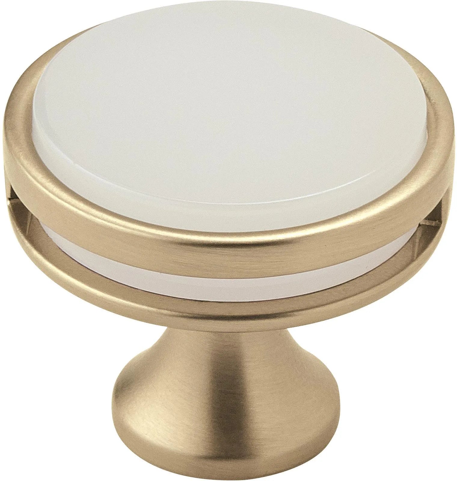 Oberon 1-3/8'' diam Golden Champagne/Frosted Cabinet Knob BP36608