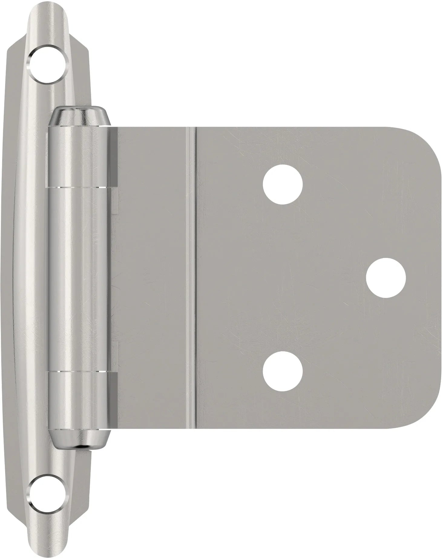 Functional Hardware 3/8'' Inset Self Closing Face Mount Cabinet Hinge - 1 Pair BPR3428