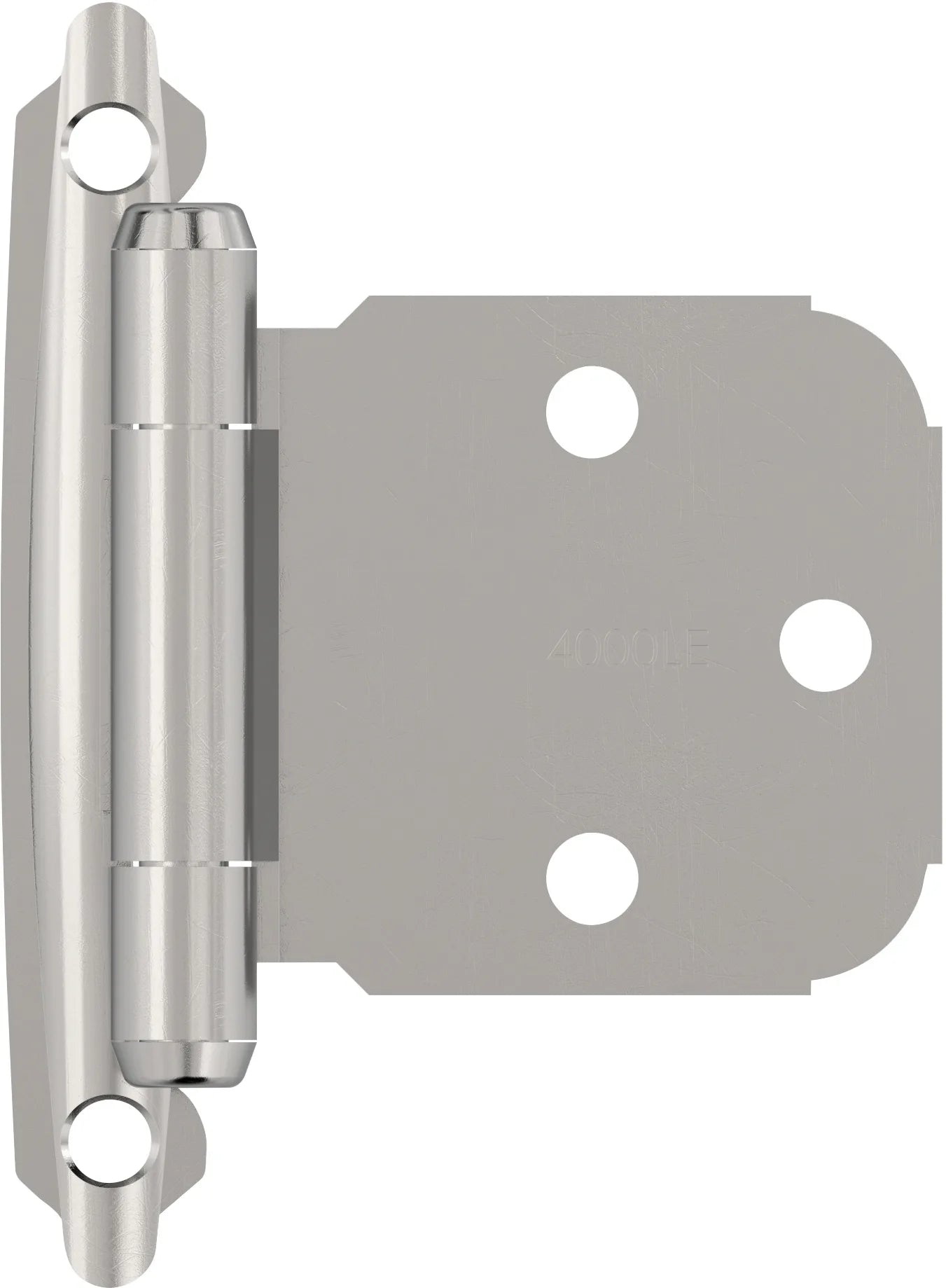 Functional Hardware Variable Overlay Self Closing Face Mount Cabinet Hinge - 1 Pair BPR7629