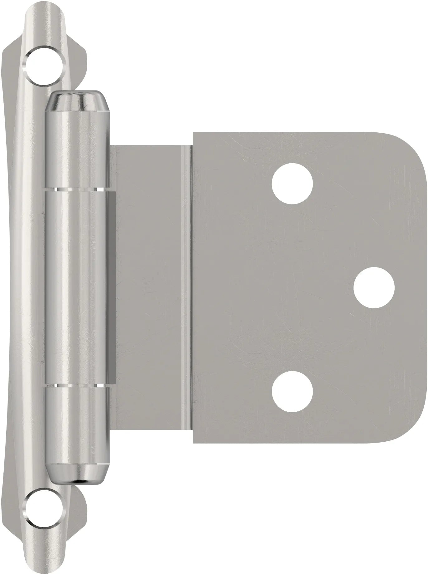 Functional Hardware 3/8'' Inset Self Closing Face Mount Cabinet Hinge - 1 Pair BPR7928