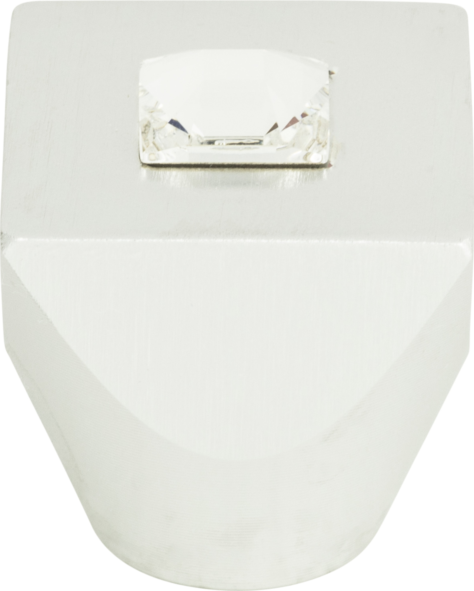 Crystal Square Knob 1'' Matte Chrome 3195-MC