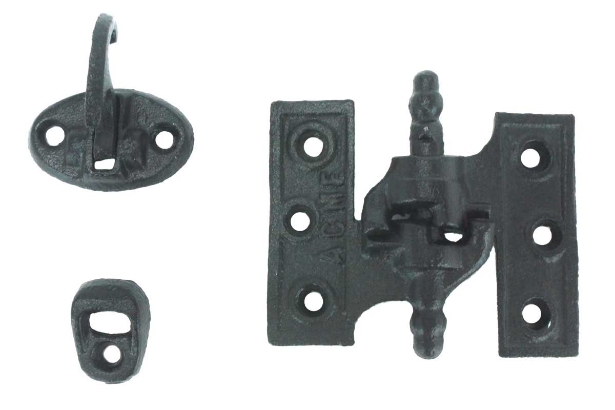 Acme Mortise Shutter Hinges - WeatherWright Coated - Multiple Sizes Available - Cast Iron - Sold as Set
