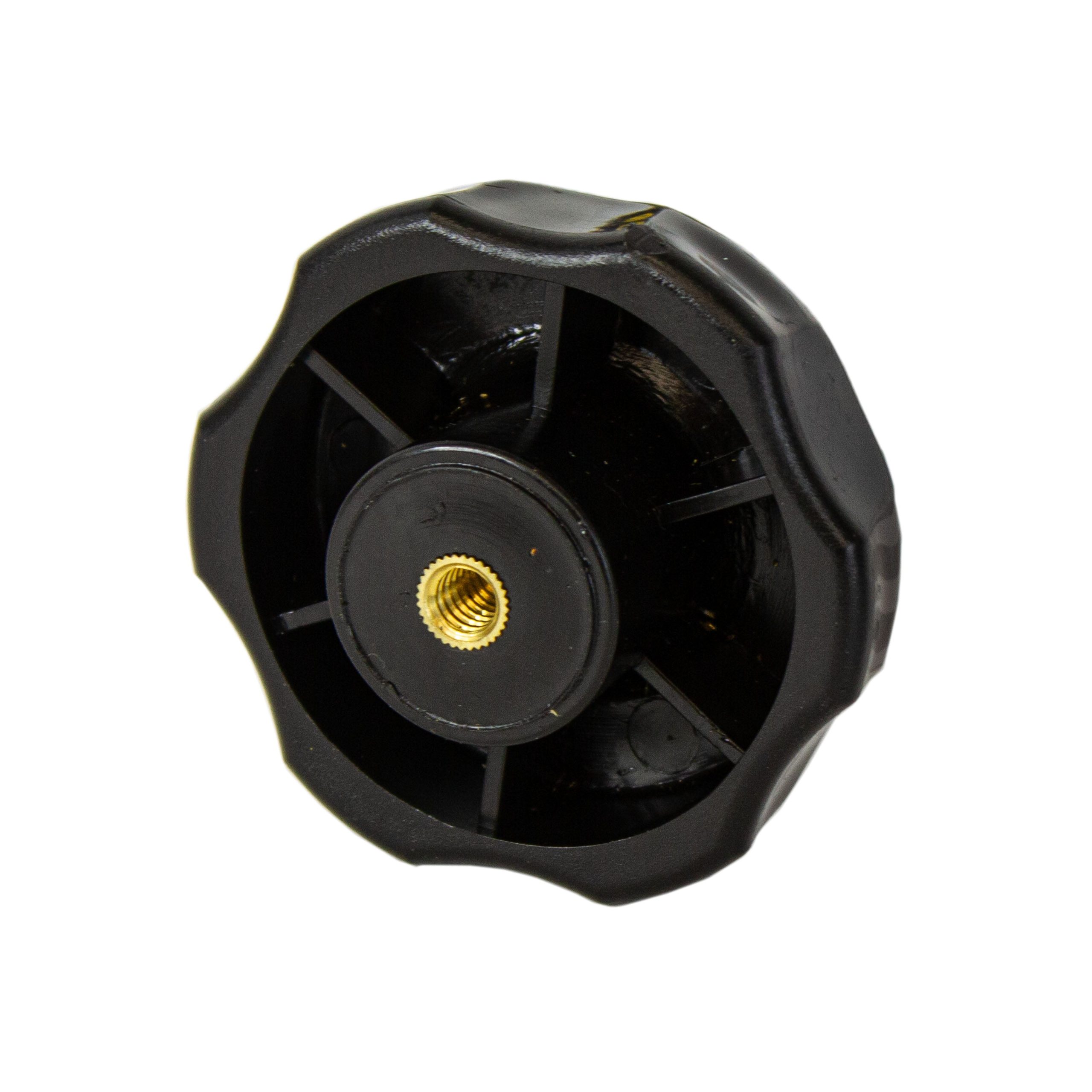 KNOB STAR 21/4"D X1/4"X20TPI THRU HOLE